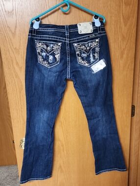 Miss Me Embellished Dark Blue Women's Jeans 29x31 number 1084